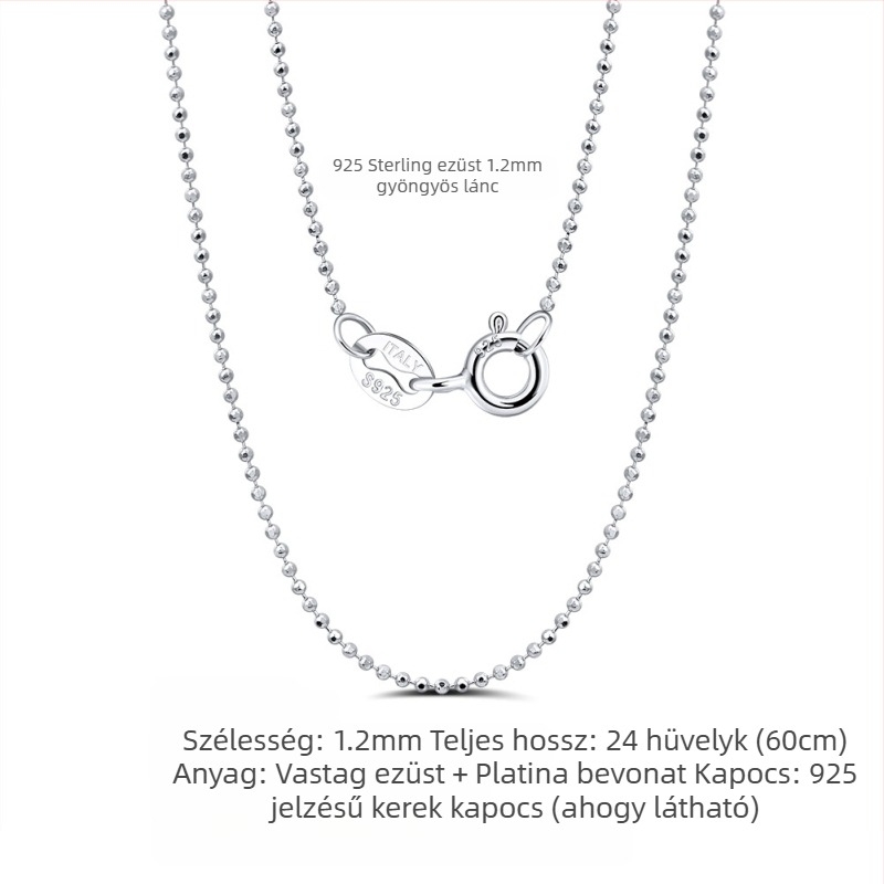 S925 sterling ezüst dobozlánc, csavart mintázat, DIY, medál nélkül