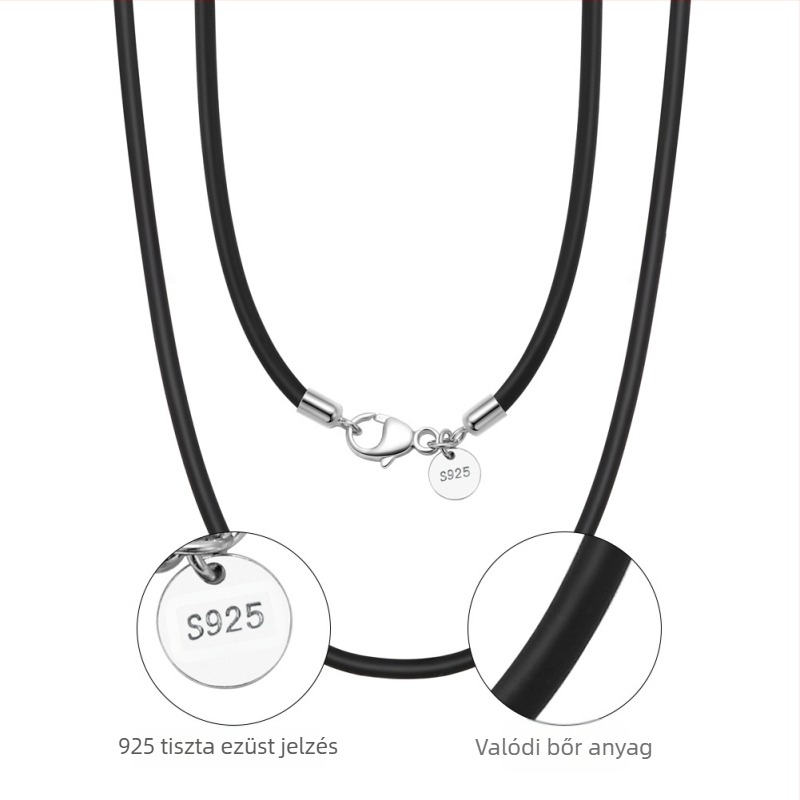 S925 sterling ezüst dobozlánc, csavart mintázat, DIY, medál nélkül