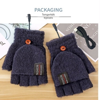 USB fűtőkesztyűk Amazon téli kültéri beltéri meleg irodai elektromos fűtés állítható hőmérsékletű elektromos fűtőkesztyűk