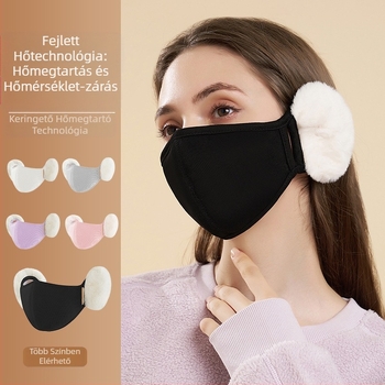 Őszi és téli hőmaszkok hőtárolóval és -keringtetéssel, szélálló kültéri kerékpározáshoz, tiszta pamutból készült, meleg, háromdimenziós, hőmérséklet-rögzítő, vastagított maszkok