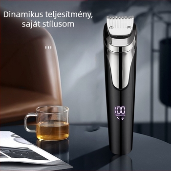 2021-es, határokon átnyúló új LED-es digitális kijelzős elektromos hajvágó, orrhajvágóval, háztartási fodrászati elektromos hajvágóval