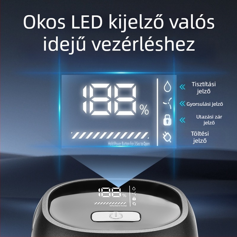 Férfi borotvafejes borotva teljes testmosáshoz, határokon átnyúló új, hatfejes elektromos borotvafej, újratölthető kopasz fejű műtárgy