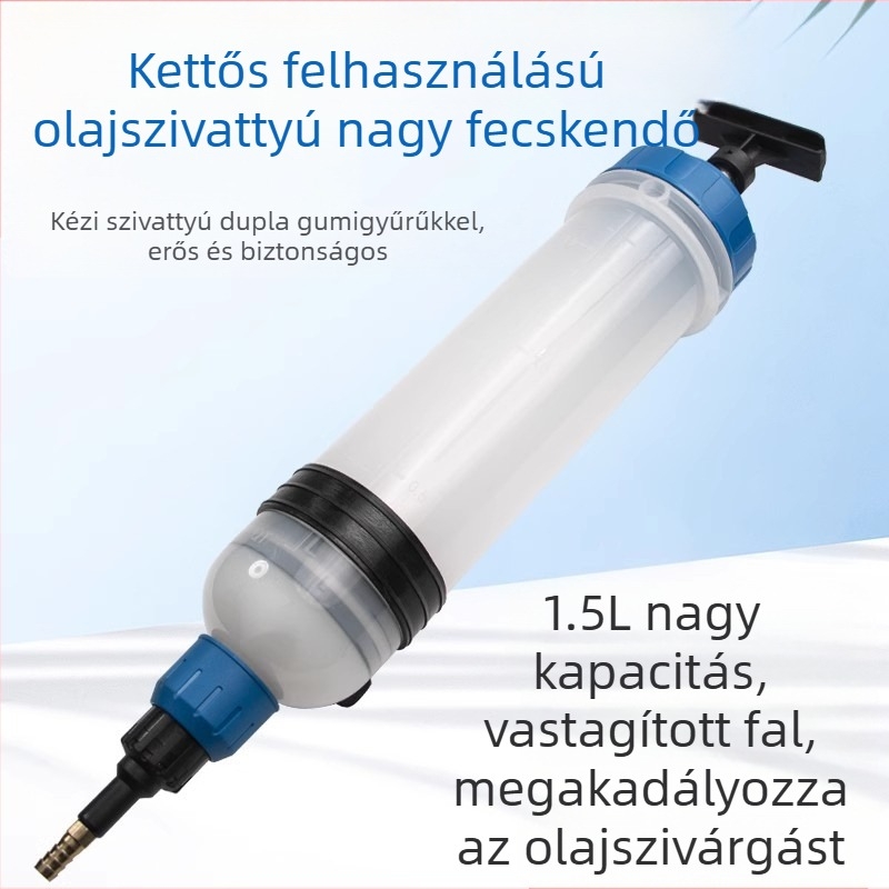 Kettős rendeltetésű olajozó nagy fecskendős olajcsere-eszköz szivattyúzása és hozzáadása üzemanyag-szívóberendezés autójavításhoz