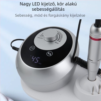 Új körömcsiszoló gép 45000RPM nagysebességű csiszológép professzionális kirakodó körömcsiszoló gép