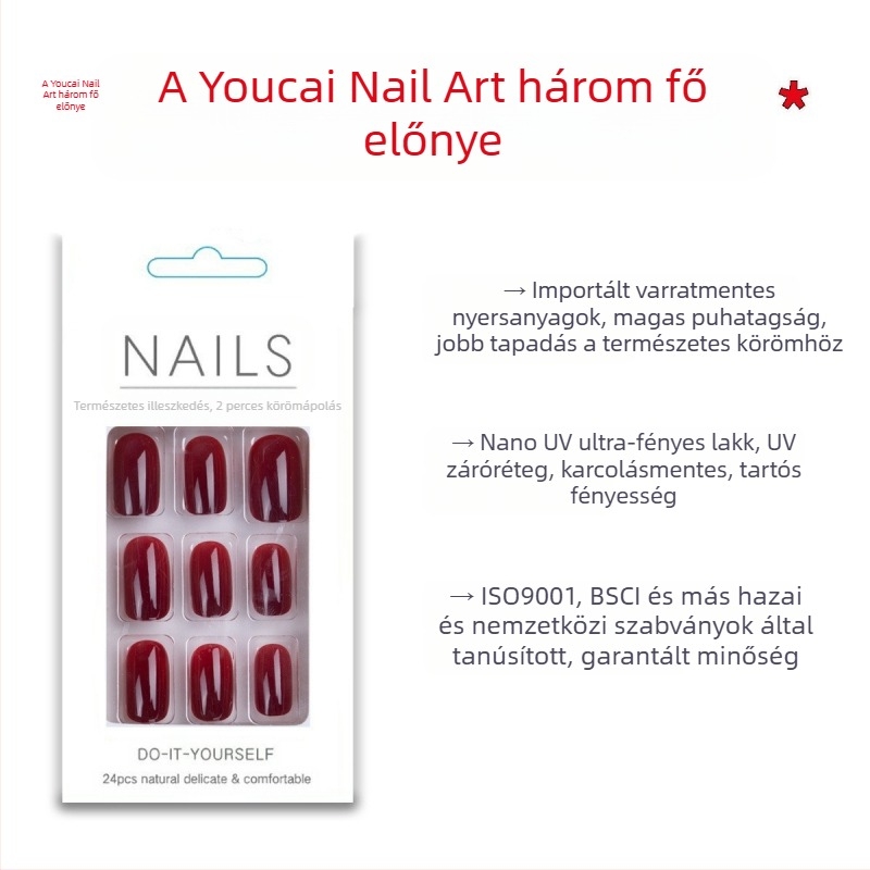 Csillámos színátmenetes mandula színű, tiszta tündér viseletű körömművészeti körömdarab, levehető körmök fehérítésére kész, nagykereskedelem