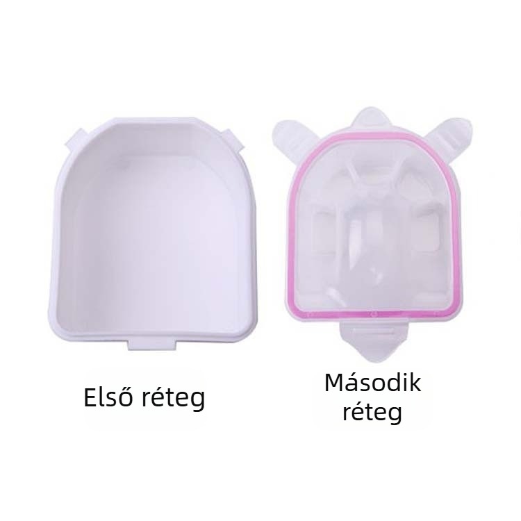 Dupla rétegű buborékos kézi tál Körömápolási eszközök Manikűr Tisztítás Körömpuhítás Hámlasztás Szaruhártya-ápolás Vastagító mosdókagyló