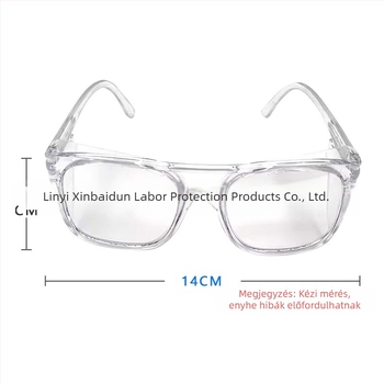 Védőszemüveg 1148 ütésálló, fröccsenésgátló védőszemüveg, szélálló, homok átlátszó szemvédő szemüveg, porálló munkavédelmi szemüveg