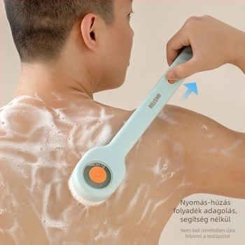 [Új termék] Nyomja meg a fürdőkefét a puha szőrű hosszú fogantyú dörzsöléséhez, hogy a hátát dörzsölje a sár dörzsöléséhez a test fürdőkefe mosásához