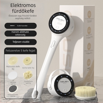 Határokon átnyúló elektromos fürdőkefe forgó multifunkcionális fürdőkefe vízálló lusta személy fürdőkefe hátsúroló műtárgy súroló eszköz