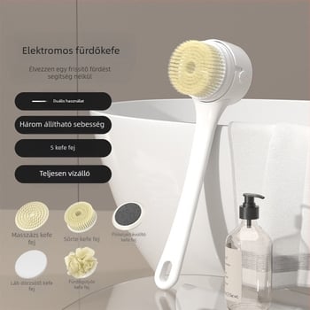 Határokon átnyúló elektromos fürdőkefe forgó multifunkcionális fürdőkefe vízálló lusta személy fürdőkefe hátsúroló műtárgy súroló eszköz