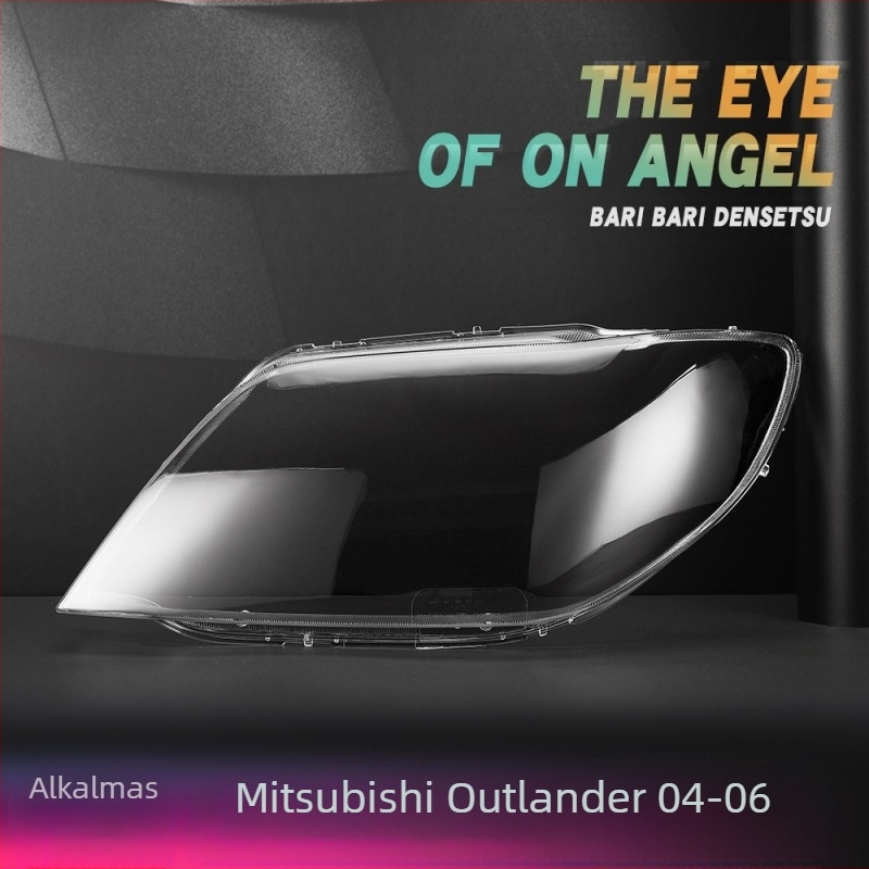 Alkalmas Outlander fényszóróburkolathoz 04-06 Mitsubishi Outlander EX fényszóró átlátszó lámpaház lámpamaszk