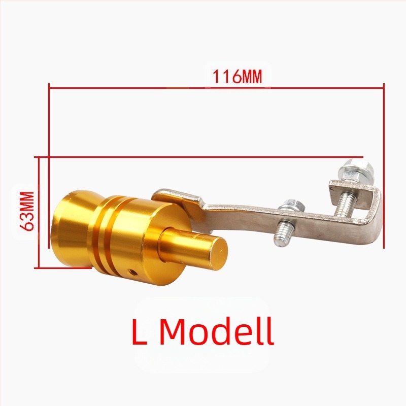 Módosított turbó síp kipufogócső hangjelző motorkerékpár utánzó turbó kipufogó hang síp