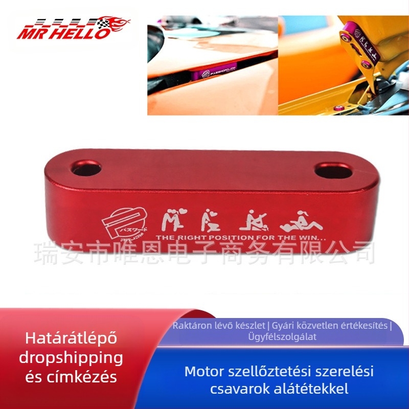 Autómódosítás JDM burkolat rásegítő motor szellőző rögzítőcsavar tömítéssel