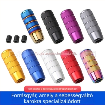 Új autó személyiségdekorációs módosítás 9,5 cm-es recézett fogaskerékfej matt színes alumínium ötvözet univerzális öv kiegészítők