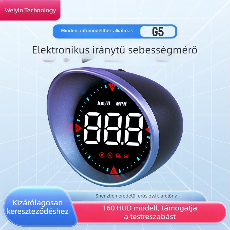 Autós GPS head-up kijelző HUD autó Univerzális sebességmérő HD hordozható kijelző gyártó spot