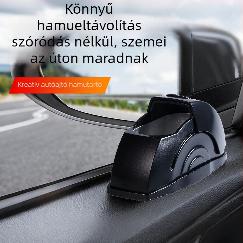 Új autóajtó eszköz autó hamutartó autó hamutartó alumínium ötvözetből készült csúcskategóriás kreatív autós kellékek belső tér