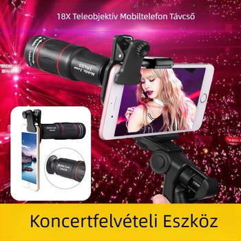 Mobiltelefon teleobjektív 18x25x teleszkóp nagyfelbontású koncert tárgy professzionális határokon átnyúló dropshipping