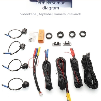 360°-os panorámaképes AHD kamera HD éjjellátó 1080P navigációval, többfunkciós kábelcsomag-készlet nagykereskedelemmel