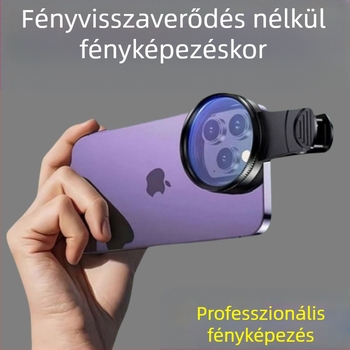 Mobiltelefon polarizátor speciális fotózáshoz szűrőfotózás HD professzionális cpl polarizátor univerzális 52/49 mm kiegészítő fotózás
