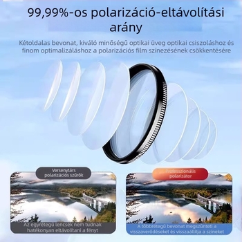 Mobiltelefon polarizátor speciális fotózáshoz szűrőfotózás HD professzionális cpl polarizátor univerzális 52/49 mm kiegészítő fotózás