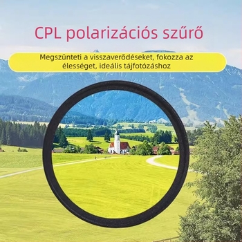 Mobiltelefon polarizátor speciális fotózáshoz szűrőfotózás HD professzionális cpl polarizátor univerzális 52/49 mm kiegészítő fotózás