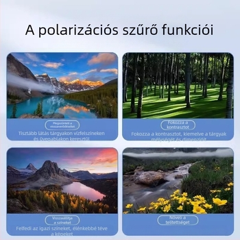 Mobiltelefon polarizátor speciális fotózáshoz szűrőfotózás HD professzionális cpl polarizátor univerzális 52/49 mm kiegészítő fotózás