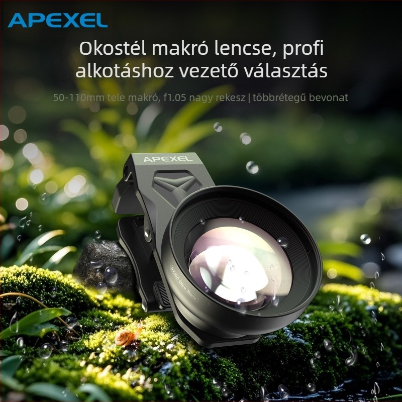Az Apexel új Ba Wei mobiltelefon makró objektívje HD AF Lotus bevonattal, professzionális ékszerazonosítással és kültéri fotózással