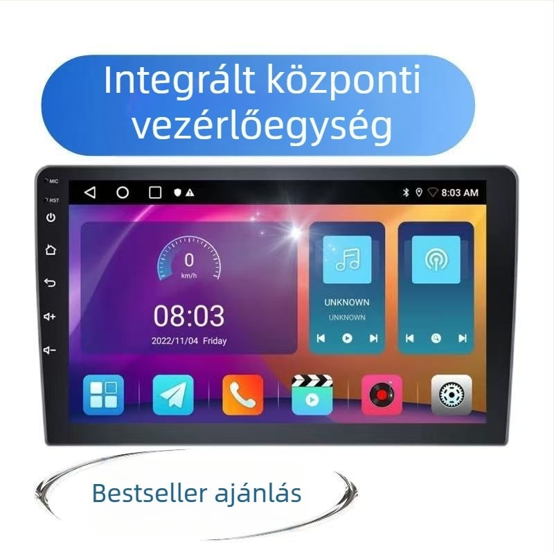 9 hüvelykes Android rendszer Bluetooth Carplay navigáció Intelligens többfunkciós készülék 2+64g