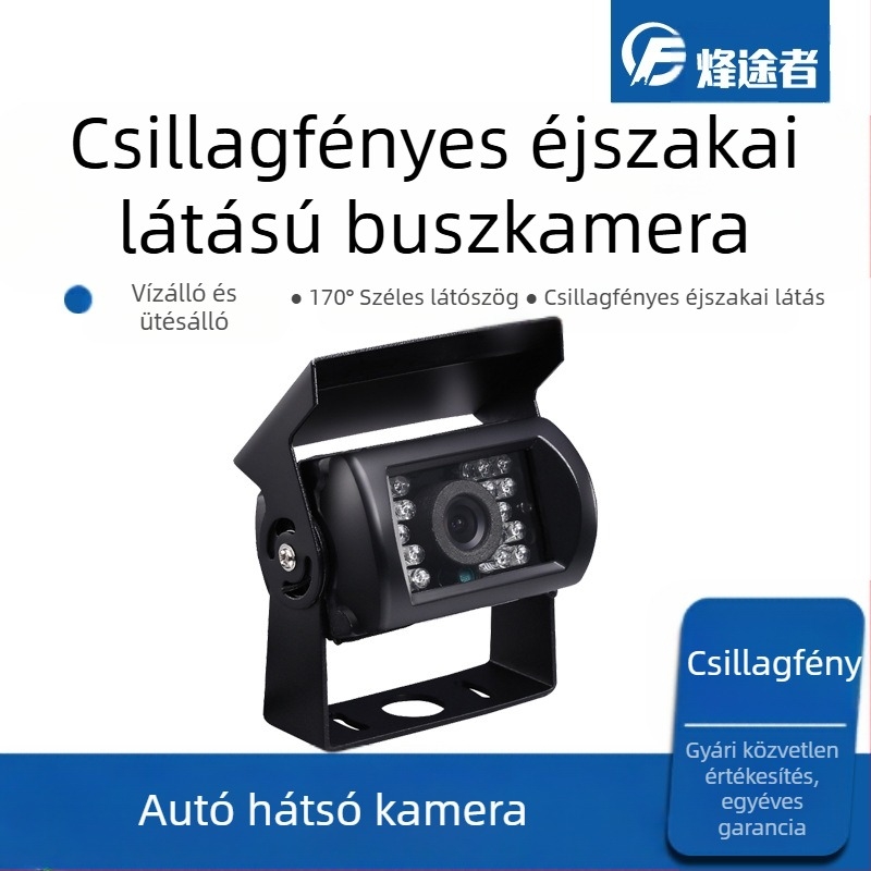 Infravörös buszkamera 24V-os autó rakomány autó HD éjjellátó visszapillantó tolatókamera képfejjel, közvetlen gyári CCD-vel