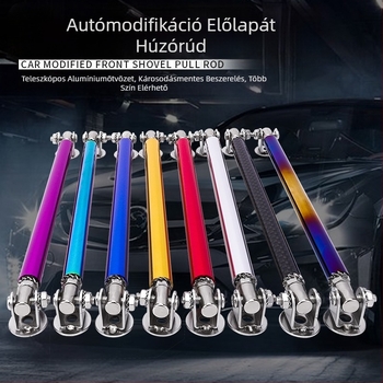 Autó első lapát módosítása univerzális környező öntapadó húzórúd első ajak rögzítő konzol állítható első és hátsó lökhárító dekoratív húzórúd