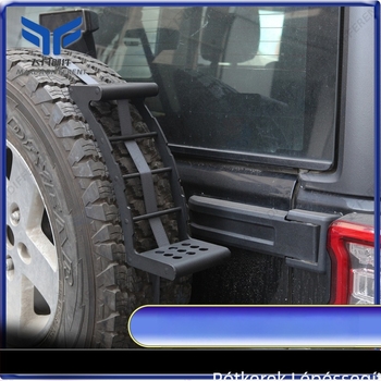 Terepjáró járművekhez alkalmas hátsó kerék mászólétra terepjáró pótkerék lépcsőlétra pótkerék kiegészítő beszállólétra