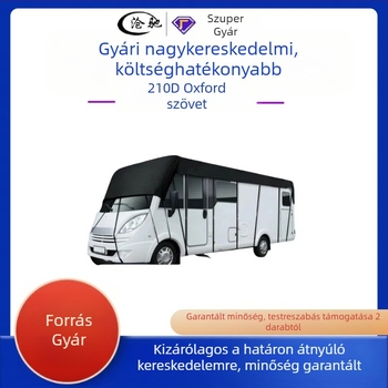 Lakókocsi ponyva 210D kemping stílusú lakókocsi ponyva védő autós takaró, vízálló és porálló Oxford szövet napellenző autós takaró határokon átnyúló