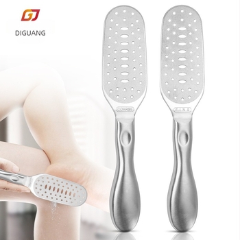 Kétoldalas pedikűr rozsdamentes acél lábreszelő külkereskedelemhez, határokon átnyúló háztartási pedikűr lábdörzsölő a bőrkeményedések eltávolítására, lábcsiszoló