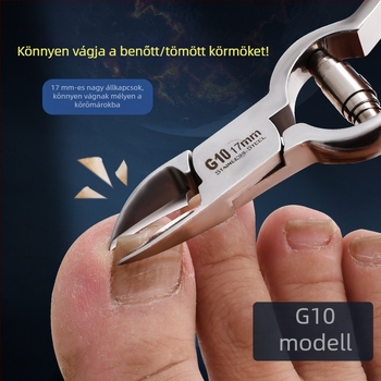 Rozsdamentes acél tökfogó, elhalt hámsejtek eltávolító fogók, olecranon körömvágó olló, körömvágó olló, szépségápolási és körömápolási eszközök, benőtt körmök, nagy tökfogó