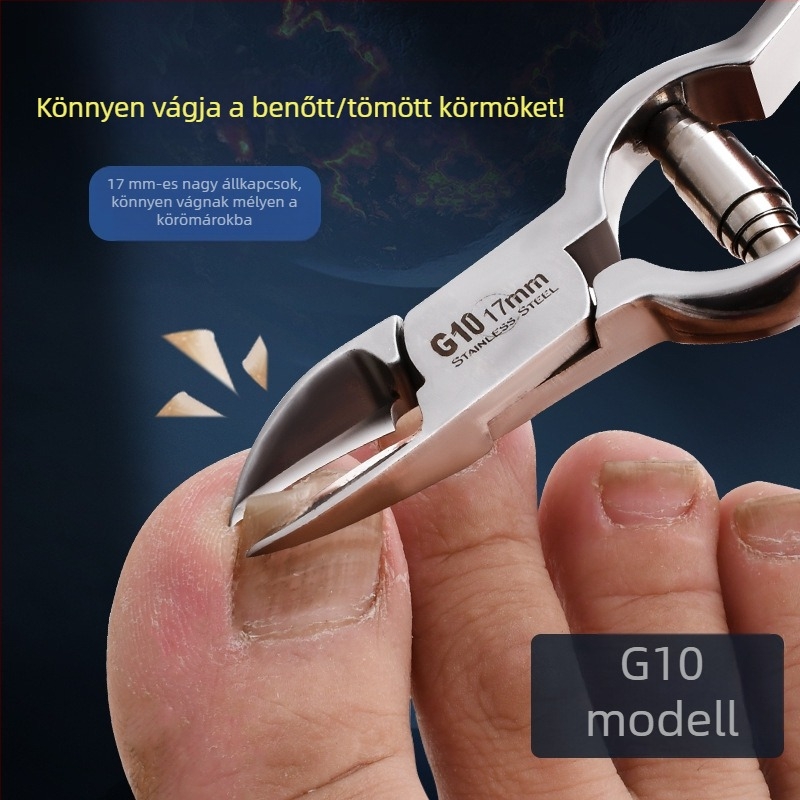 Rozsdamentes acél tökfogó, elhalt hámsejtek eltávolító fogók, olecranon körömvágó olló, körömvágó olló, szépségápolási és körömápolási eszközök, benőtt körmök, nagy tökfogó