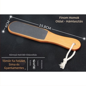 Fa kétoldalas lábradír szépségszalonokhoz, lábradírozáshoz, otthoni pedikűrhöz és elhalt hámsejtek eltávolításához, gyári nagykereskedelem