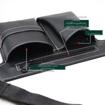 Ollótáska, fodrász, speciális, nagy kapacitású borbély, ollótáska, fodrász övtáska, kisállat szépségápolási sminkkészlet