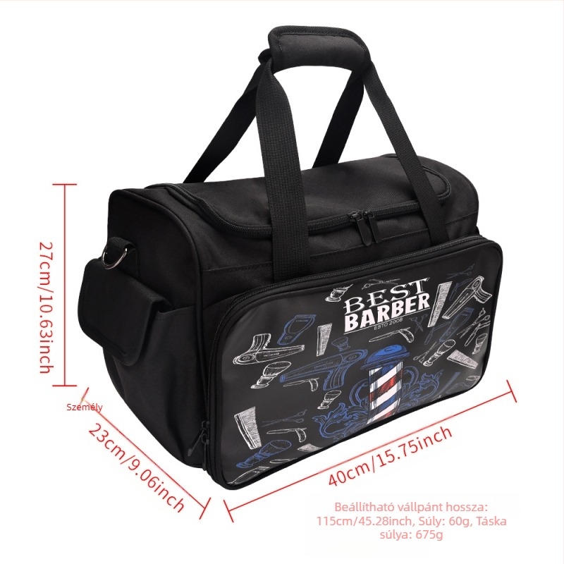 Új fodrászkészlet kézitáska stylist multifunkcionális fodrász fodrász fodrász hajszárító tárolótáska