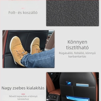 Autósülés háttámlájának rúgásgátló párna, hátsó védő kopásgátló párna, univerzális gyermekülés háttámlájának védőpárna autóhoz
