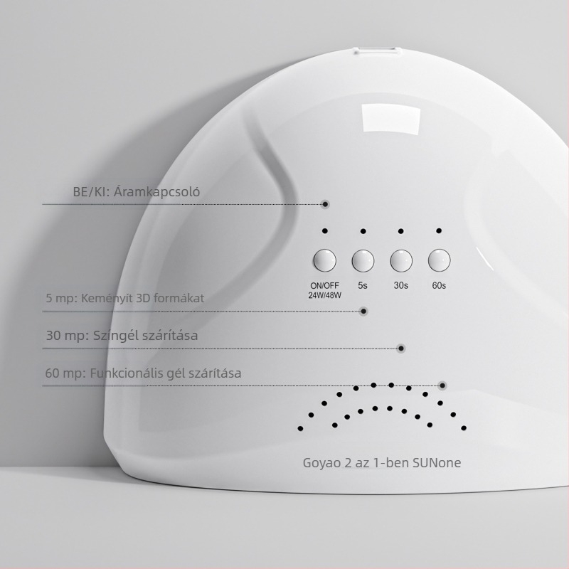 gaoy Goya LED körömlámpa fototerápiás gép háztartási körömlakk eszköz nagy teljesítményű 5 másodperces gyorsan száradó sütőlámpa professzionális