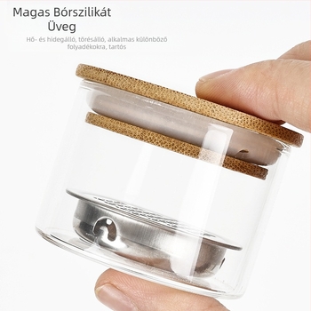 Körömvastagított üvegmosó toll kristálypohár rozsdamentes acél hálós szűrő Pohár fototerápiás kefe tisztító eszköz nagykereskedelem