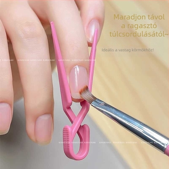 Maradjon távol a ragasztó túlcsordulási eszköztől, amely lehetővé teszi, hogy megismerje a fototerápiás műtárgyat, a körömformázó klipet, a túlcsordulásgátló körömformázó klip segédeszközt