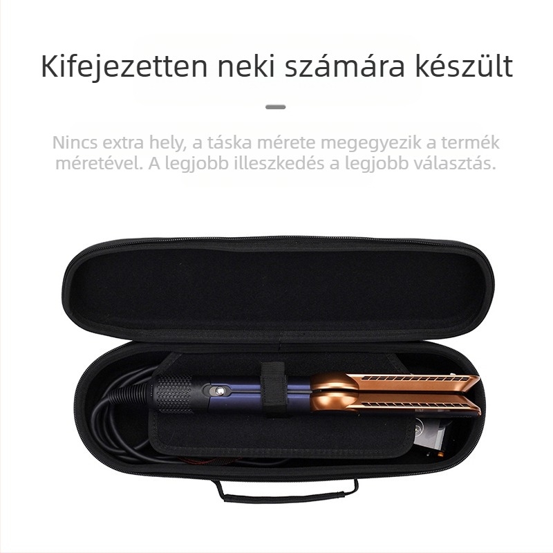 Dyson Airstraitht10 hajvasaló, kozmetikai táska, esésgátló és nyomásálló, hordozható Dyson hajvasaló, cipzáras