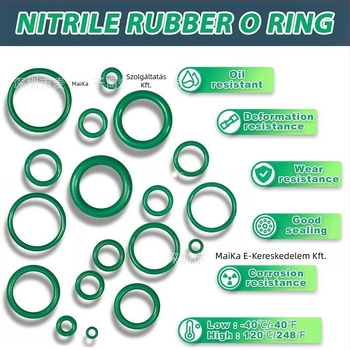 595 db O-típusú gumigyűrű Dingqing gumigyűrű autó légkondicionáló kompresszor gumigyűrű O-gyűrű tömítőgyűrű dobozban