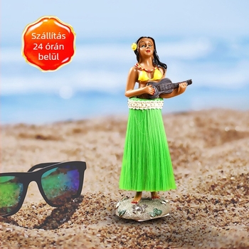 Határokon átnyúló hulalány hawaii csavart derékú hula baba gyantás rázófej baba autódíszek egyedi