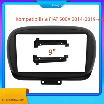 Alkalmas Fiat 500X sokoldalú vázkonzolhoz Android nagyméretű képernyős navigációs keret audiomódosító panelhez