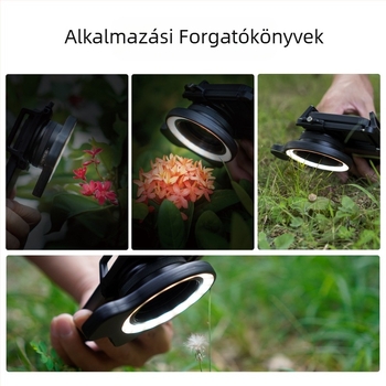 APEXEL mobiltelefon makró töltőfény köröm szépség pupilla fotó ékszer azonosító töltőfény 37-52mm menetes csatlakozás