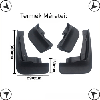 Alkalmas Volkswagen Matvey Kailuwei T5T6T7 sárvédő sárvédő autós módosítási kiegészítőkhöz puha gumi