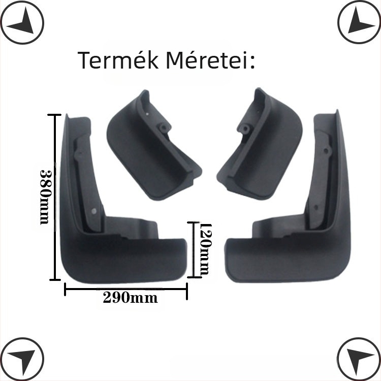 Alkalmas Volkswagen Matvey Kailuwei T5T6T7 sárvédő sárvédő autós módosítási kiegészítőkhöz puha gumi