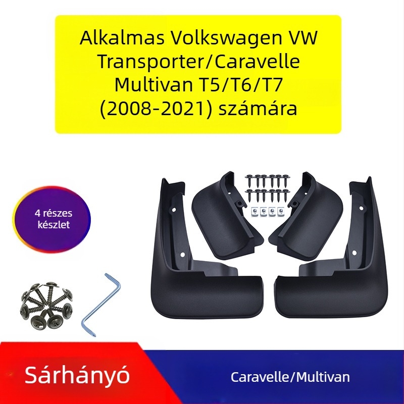 Alkalmas Volkswagen Matvey Kailuwei T5T6T7 sárvédő sárvédő autós módosítási kiegészítőkhöz puha gumi